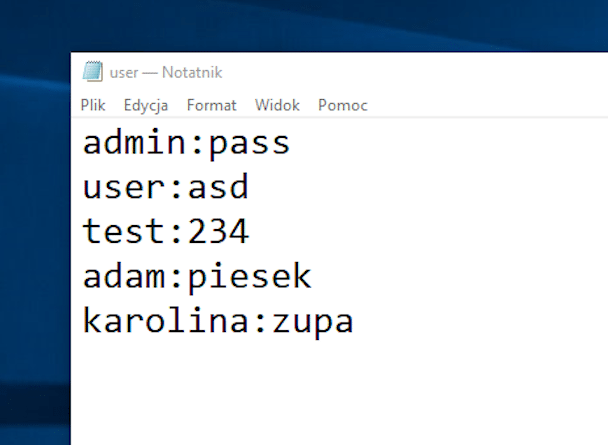 List of accounts